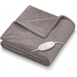 Luxury Taupe Electric Throw Overblanket