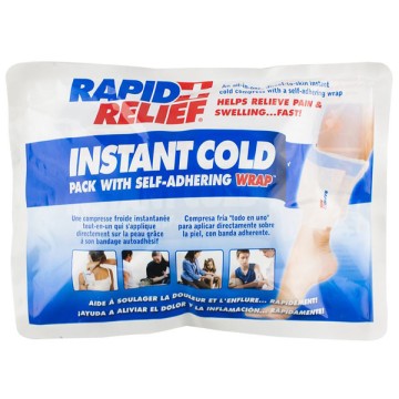 Instant Cold Pack With Self Adhering Wrap